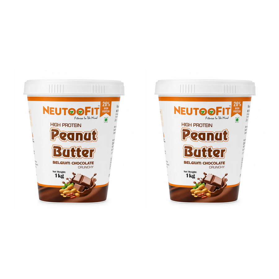 NEUTOOFIT 1+1 Belgium Chocolate Crunchy Peanut Butter Combo