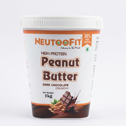 Neutoofit High Protein Peanut Butter – Dark Chocolate (1kg)