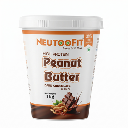 Neutoofit High Protein Peanut Butter – Dark Chocolate (1kg)