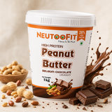 NEUTOOFIT Belgium Chocolate Crunchy peanut butter with peanuts and chocolate