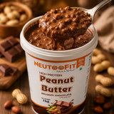 NEUTOOFIT Belgium Chocolate Crunchy peanut butter spoon texture