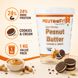 NEUTOOFIT Cookies and Cream high protein peanut butter key features
