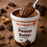 NEUTOOFIT Dark Chocolate Crispy peanut butter texture close-up