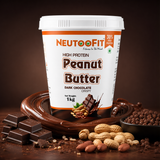NEUTOOFIT Dark Chocolate Crispy peanut butter dramatic studio image