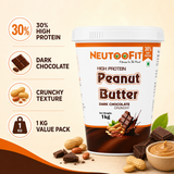 NEUTOOFIT Dark Chocolate Crunchy high protein peanut butter key features